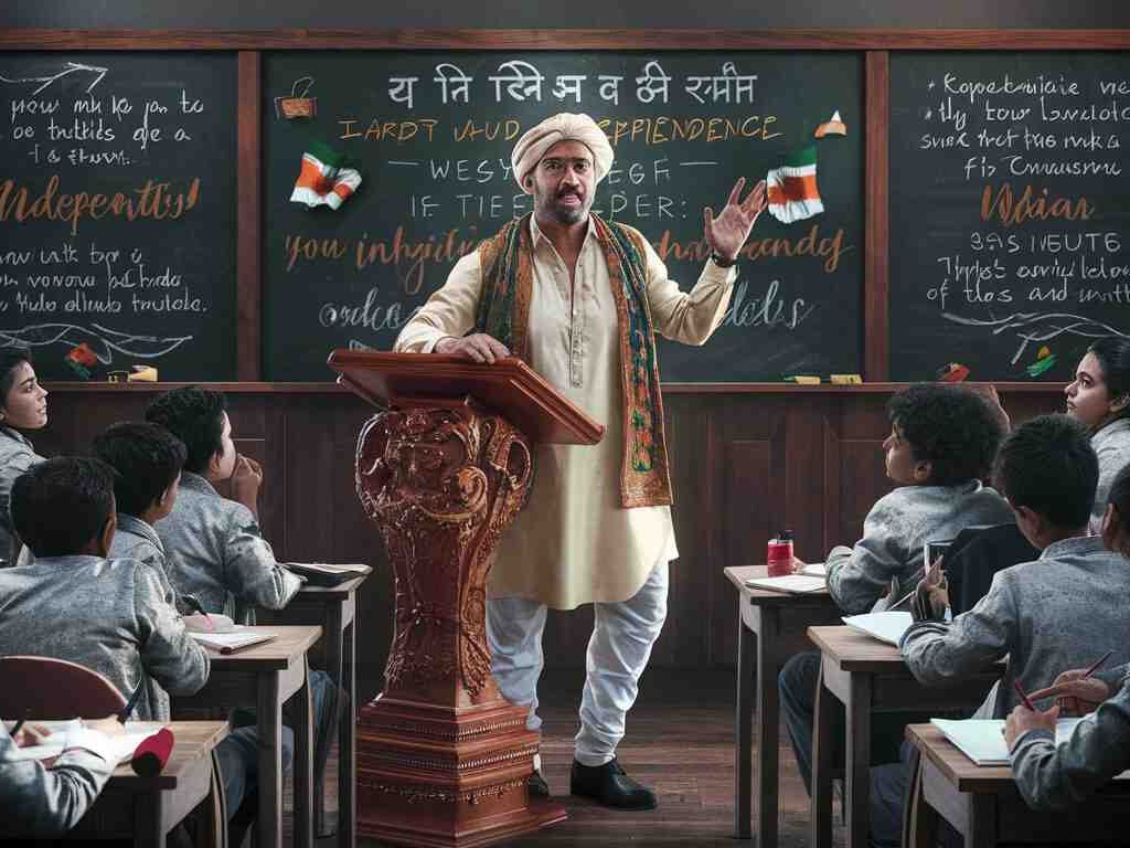 How to give a speech on Independence Day as a teacher?