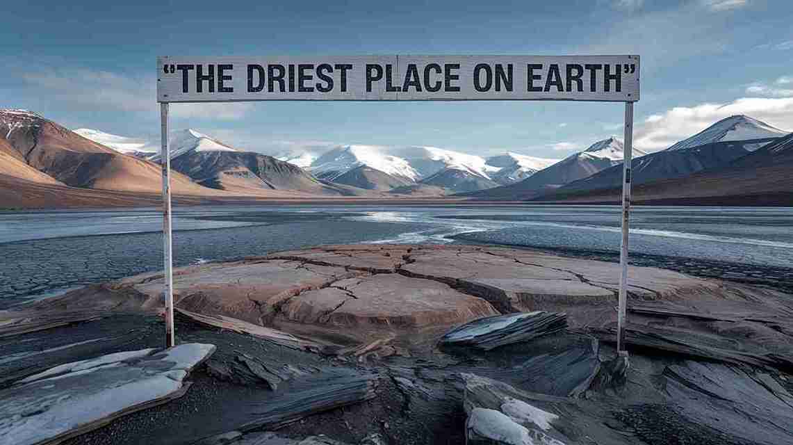 The driest place on Earth is Antarctica's McMurdo Dry Valleys.